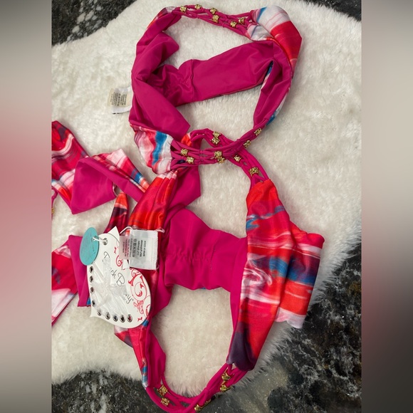 NWT beach bunny bikini Birds of Paradise, XL top and XL or L bottoms - Picture 10 of 16